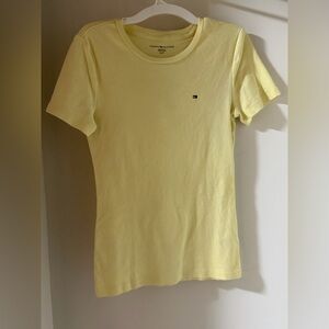 Tommy Hilfiger Light Yellow Short Sleeve Tee